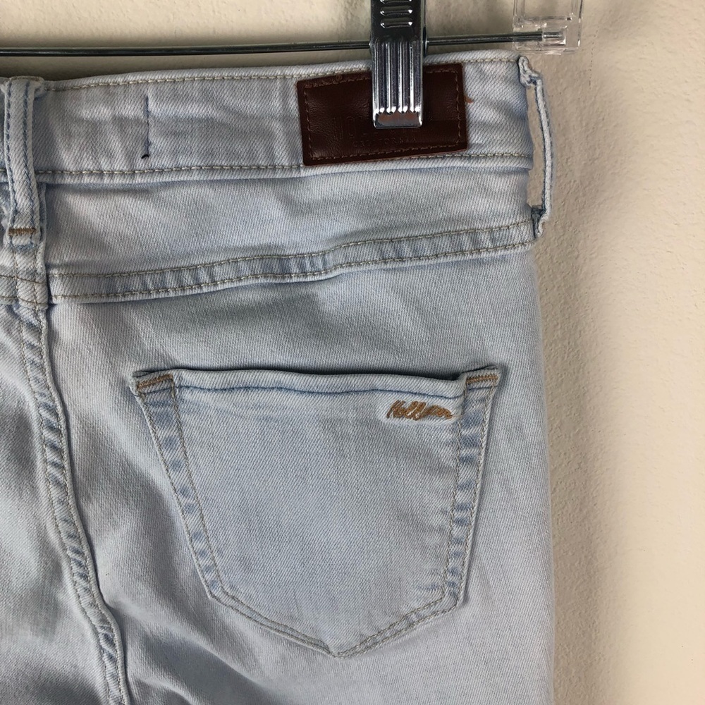 Hollister High-rise Super skinny distressed jeans size 24 light wash grunge - Picture 13 of 16